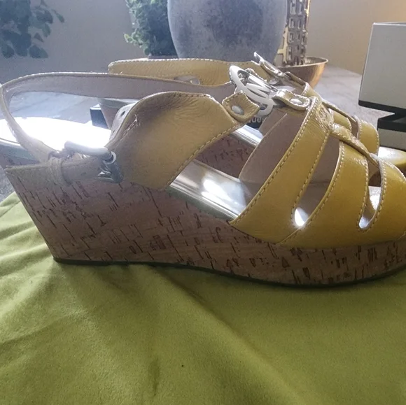 Michael Kors Strappy Cork Wedges - Picture 2 of 4